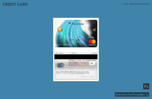Nicaragua Banco Ficohsa Bank Mastercard Beispielvorschau
